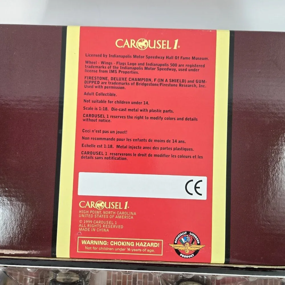 Carousel 1 1955 Indy 500 Winner Sweikert Kurtis Kraft Race Car Pink 4501 1/18 - Picture 10 of 11